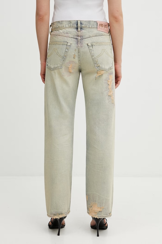 Odzież Kenzo jeansy Pants FG52DP2396Q8 niebieski
