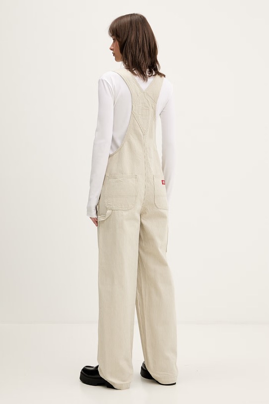 Odzież Dickies ogrodniczki męskie bawełniane DK0A8829L441 beżowy