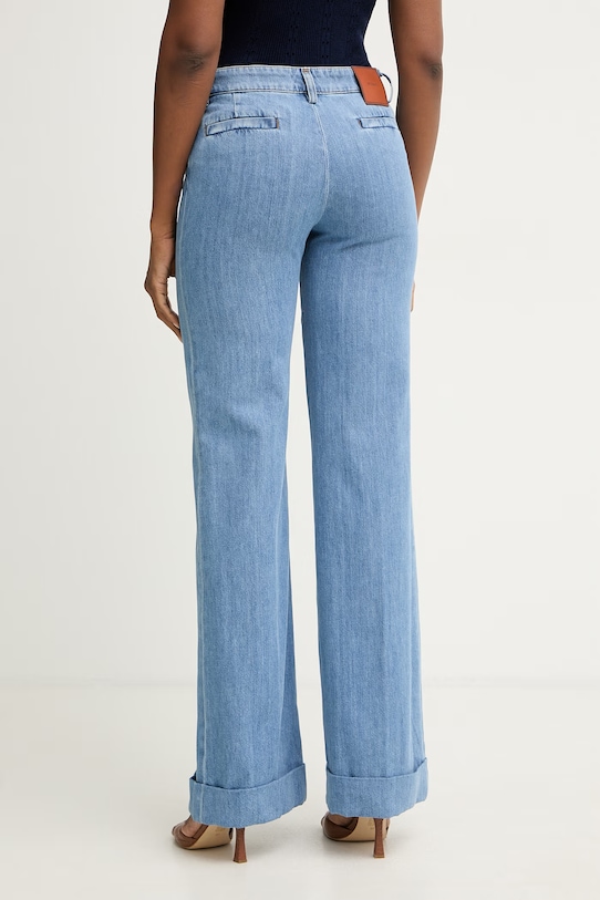 Odzież Missoni jeansy straight damskie DS26SI0L.BW00ZB niebieski