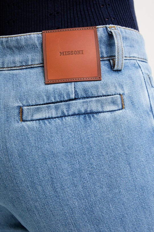 Missoni jeansy straight damskie niebieski DS26SI0L.BW00ZB