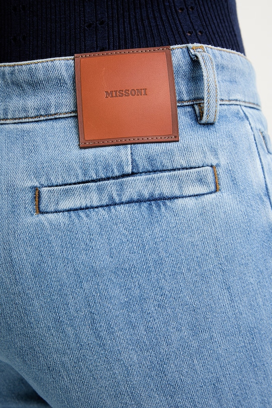 Missoni jeansy straight damskie niebieski DS26SI0L.BW00ZB