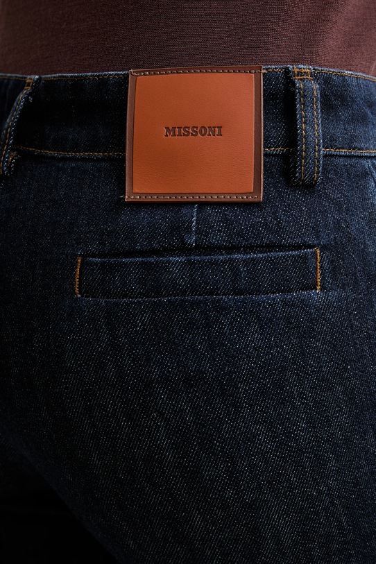 Missoni jeansy straight damskie granatowy DS26SI0L.BW00ZB