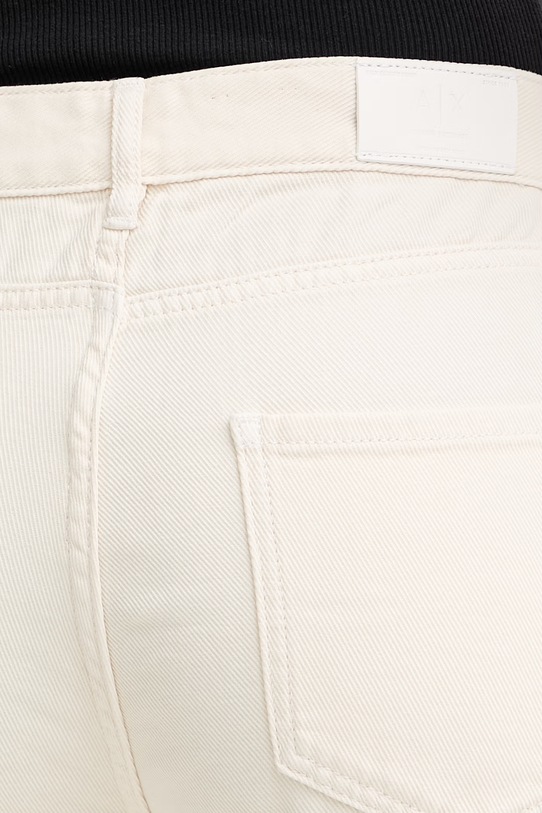Armani Exchange jeansy relaxed fit damskie beżowy XW000073.AF12858