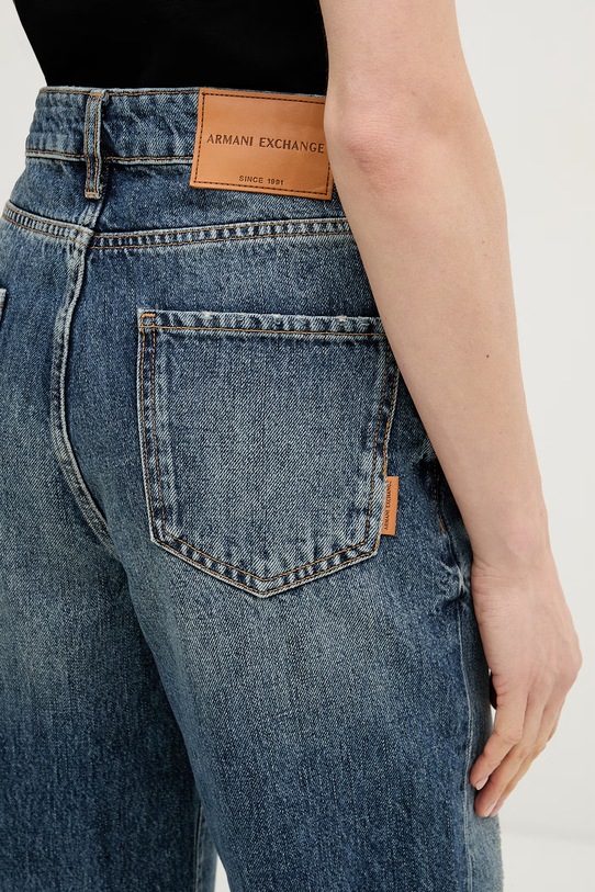 Armani Exchange jeansy carrot damskie niebieski XW000128.AF19629