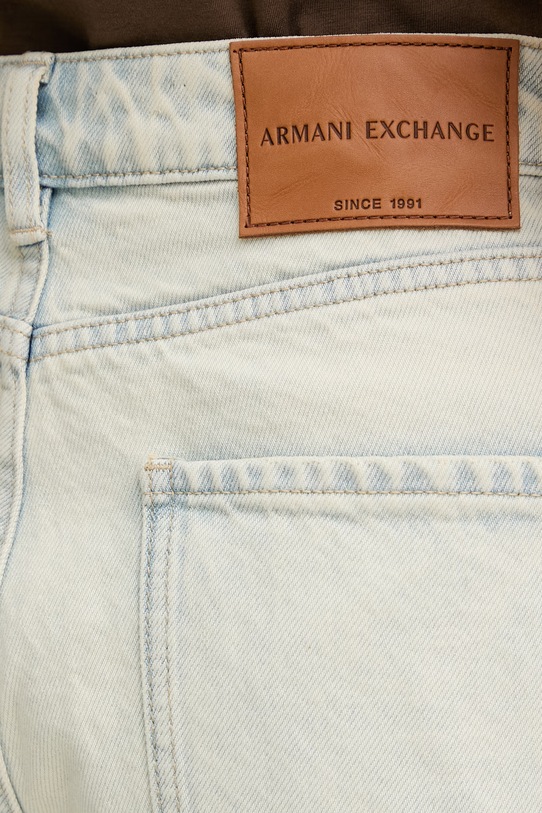 Armani Exchange jeansy carrot damskie niebieski XW000128.AF21350