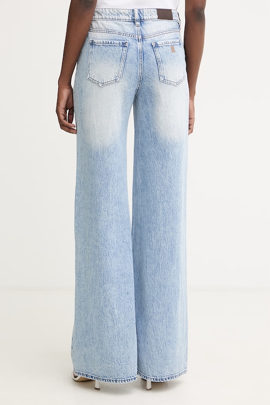 Oblačila Armani Exchange bootcut kavbojke ženske XW001184.AF21338 modra