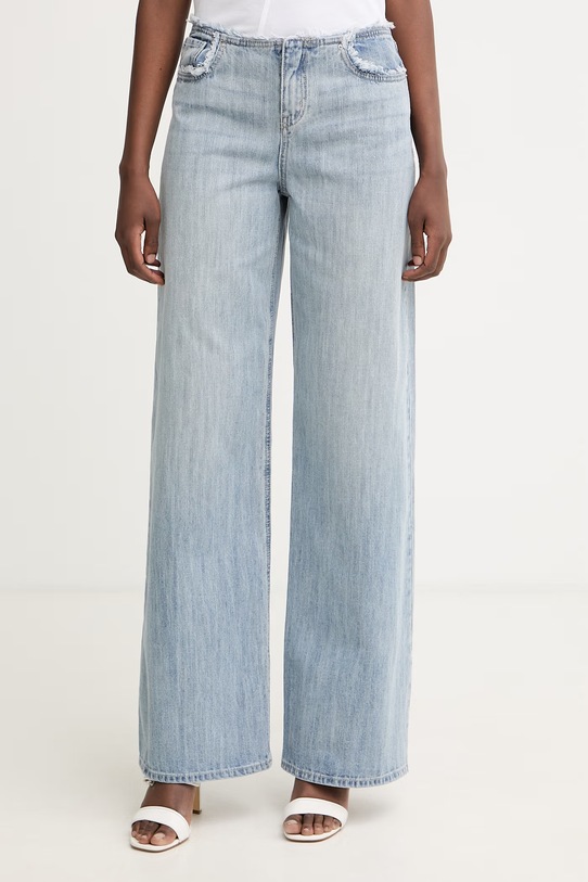 Armani Exchange loose traperice za žene plava XW002274.AF21348