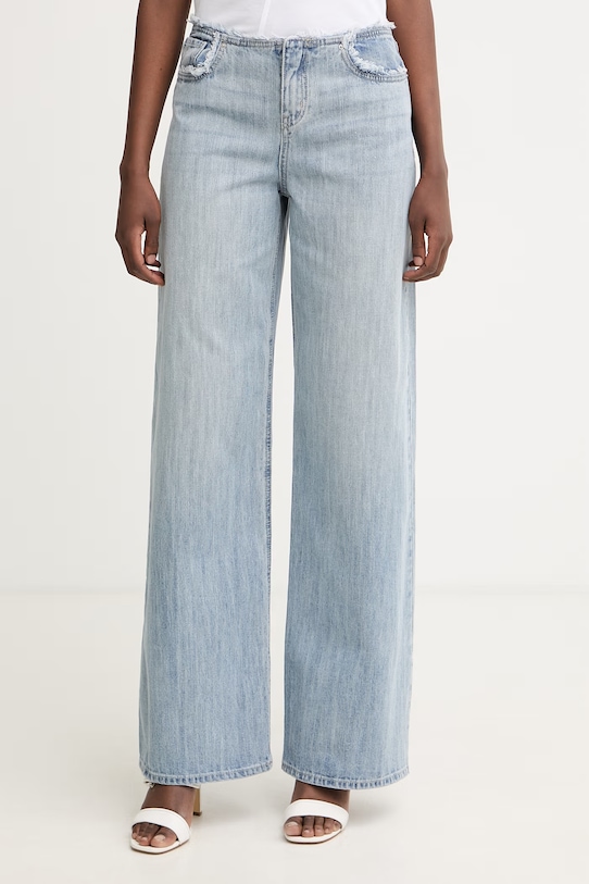 Armani Exchange loose traperice za žene plava XW002274.AF21348