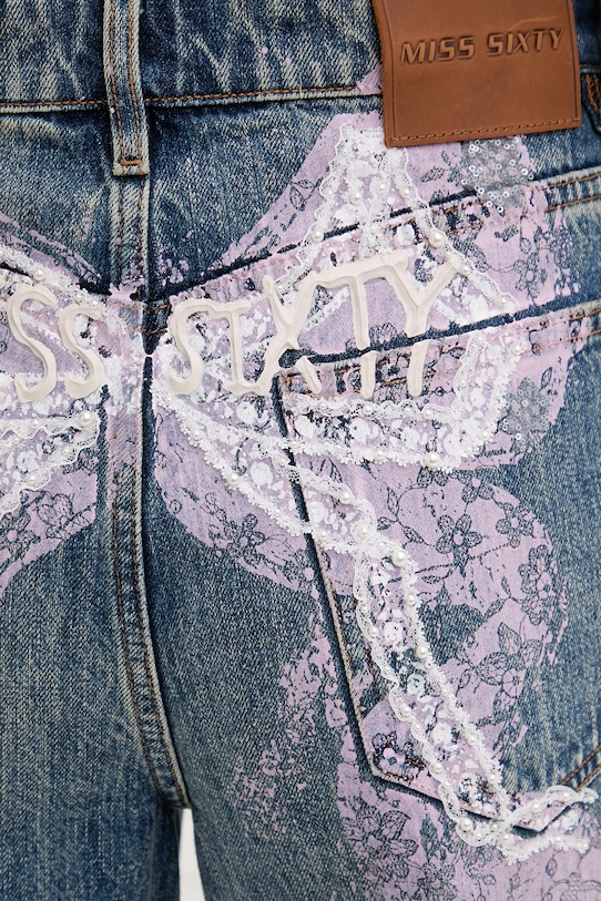 Miss Sixty jeansy relaxed fit damskie niebieski 6M1JJ00500