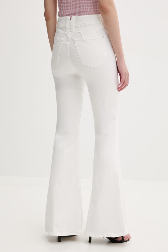 Odzież Miss Sixty Jeansy flare damskie 6M1JJ2430F biały