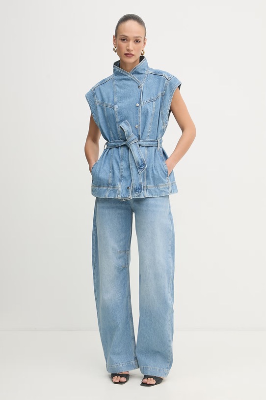 BOSS Orange ženske relaxed fit traperice C SLOUCHY BALOON 50558676 plava SS26