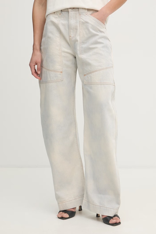 BOSS Orange jeansy relaxed fit damskie C CARGO BALLOON 2.0 niebieski 50558724