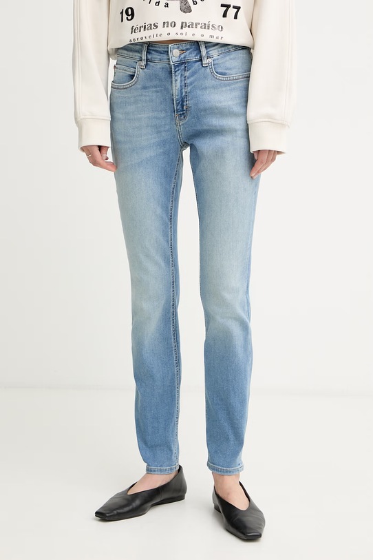 BOSS Orange slim fit traperice za žene C JACKIE MR 11.0 plava 50568419