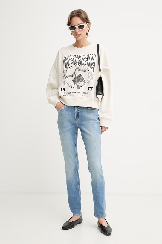 BOSS Orange slim fit traperice za žene C JACKIE MR 11.0 50568419 plava SS26