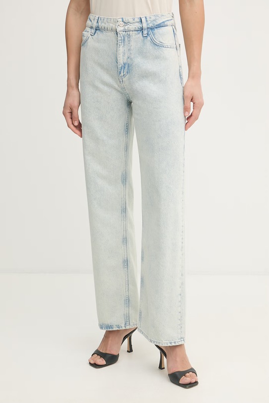 BOSS jeansy straight damskie CROSSROAD-BF 0.2 niebieski 50558737