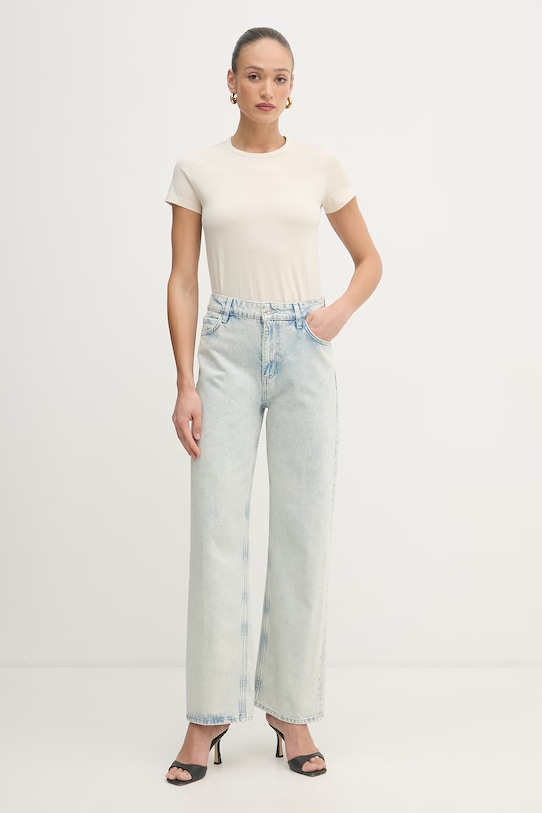 BOSS jeansy straight damskie CROSSROAD-BF 0.2 50558737 niebieski SS26