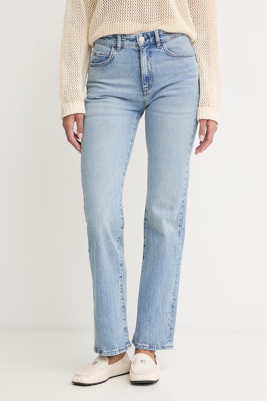 BOSS jeansy slim fit damskie PARKWAY-SLIM STR niebieski 50558752