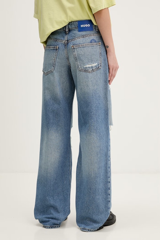Odzież HUGO Blue jeansy straight damskie Gamala_4_B 50561138 niebieski