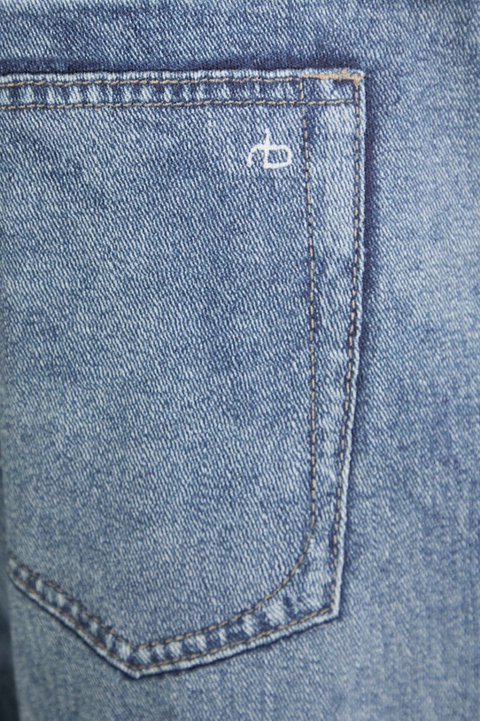 rag & bone spodnie wide leg damskie bawełniane Miramar RC6225H7MST niebieski