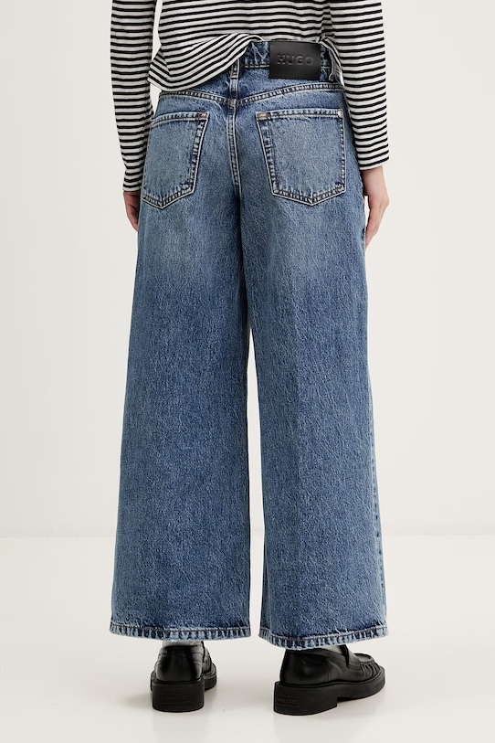Odzież HUGO jeansy wide leg damskie Geredith_1 50556985 niebieski