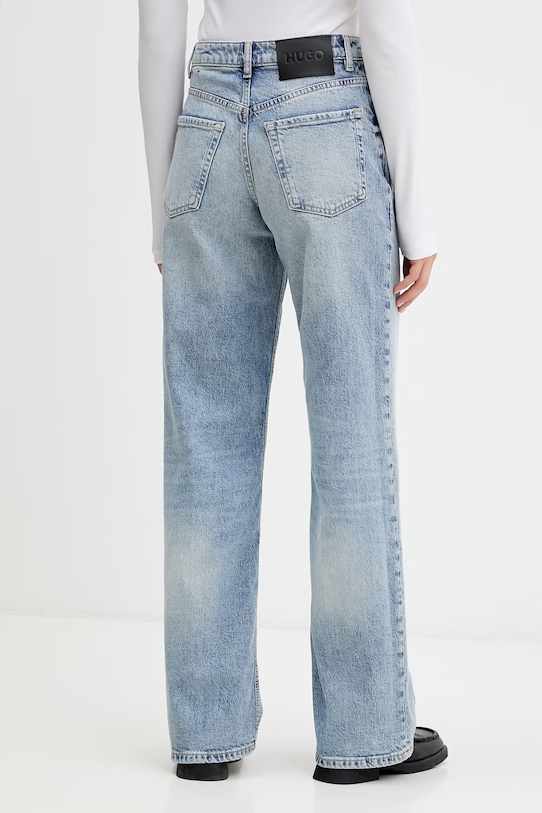 Odzież HUGO jeansy wide leg damskie 937_14 50560035 niebieski
