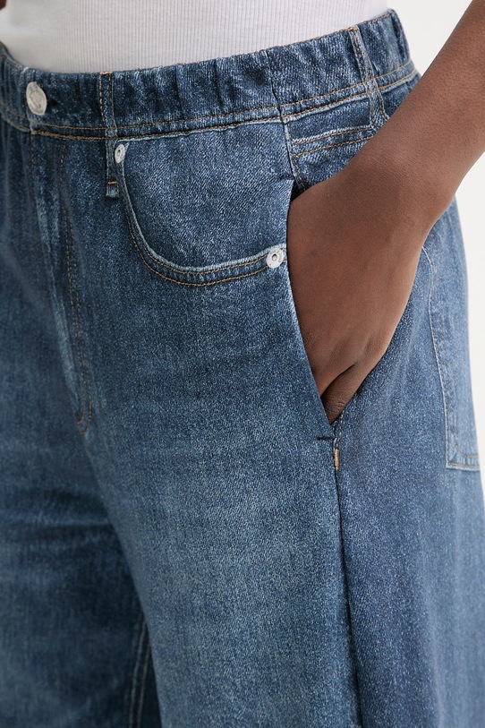 Rag & Bone spodnie bawełniane granatowy RC125F7MTE