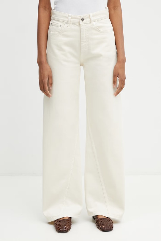 Anine Bing BRIE JEAN krem relaxed fit ženske traperice bež A.06.12211.YLW31