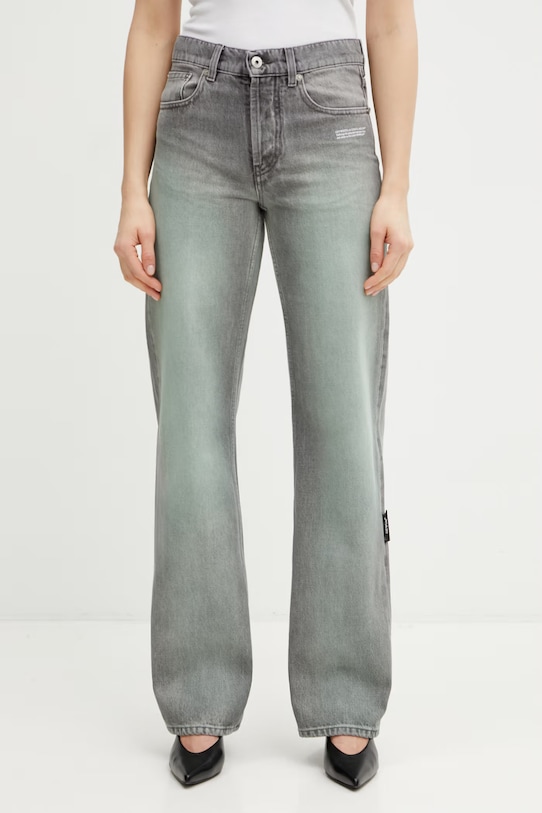 Off-White Spray Susy jeansy proste damskie szary 2YA069S26DEN003