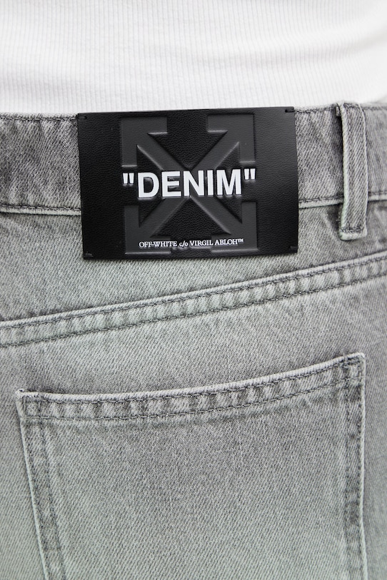 Off-White Spray Susy jeansy proste damskie 2YA069S26DEN003 szary