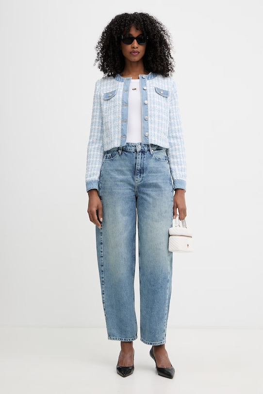 Karl Lagerfeld jeansy slouchy damskie B2W10080 niebieski SS26