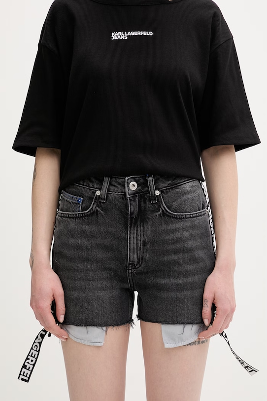 Karl Lagerfeld Jeans jeansy straight damskie szary B2W10083