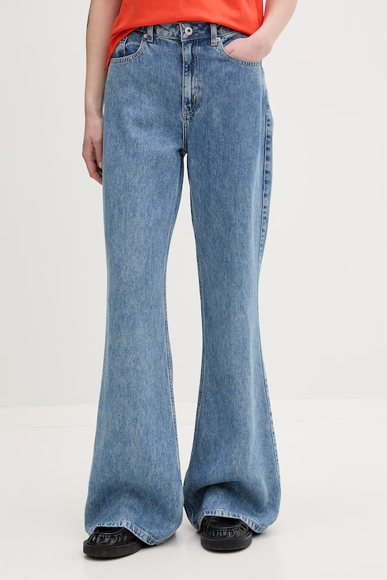 Karl Lagerfeld Jeans jeansy flare damskie niebieski B2W10099
