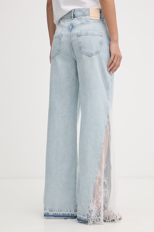 Odzież Blugirl Blumarine jeansy relaxed fit damskie RA6181.D5009 niebieski