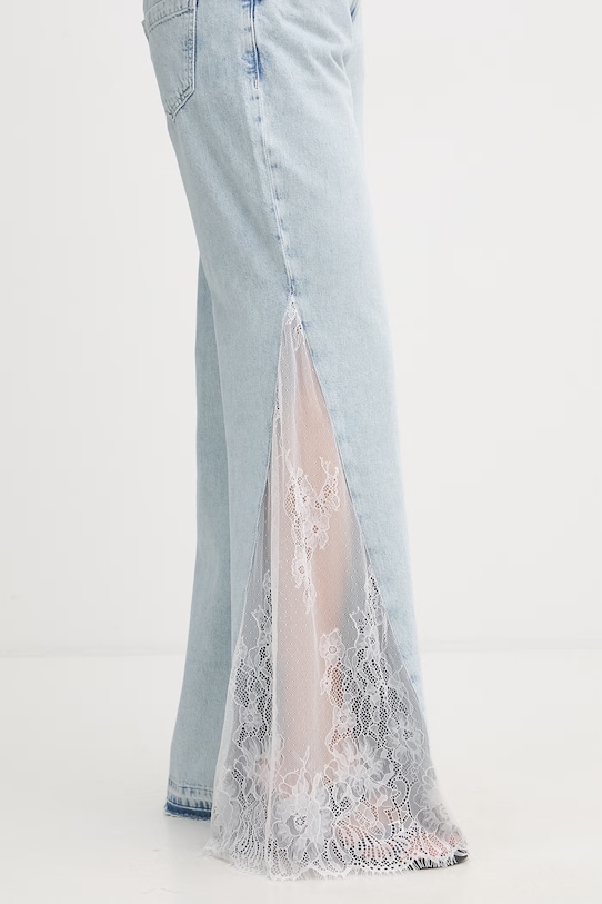 Blugirl Blumarine jeansy relaxed fit damskie niebieski RA6181.D5009