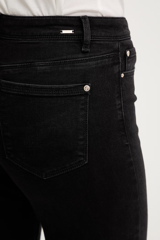 Morgan jeansy bootcut damskie czarny PAKELO