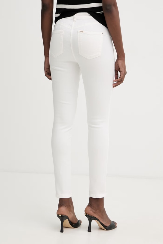 Odzież Morgan jeansy skinny damskie PARDAM1 biały