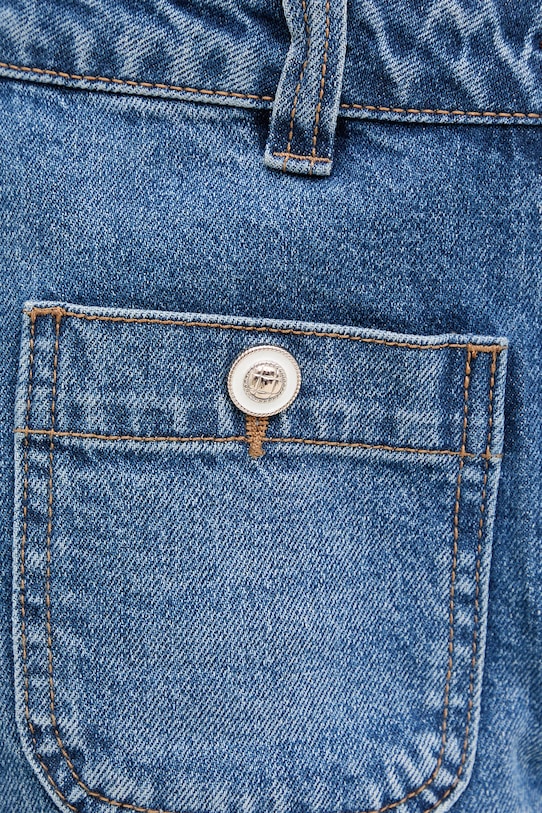 Morgan jeansy straight damskie niebieski PAZAMO