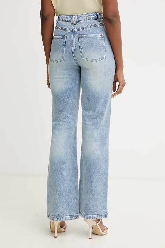 Odzież Morgan jeansy straight damskie PIJITO niebieski