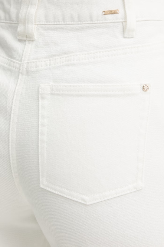 Morgan jeansy straight damskie biały PIJITO1