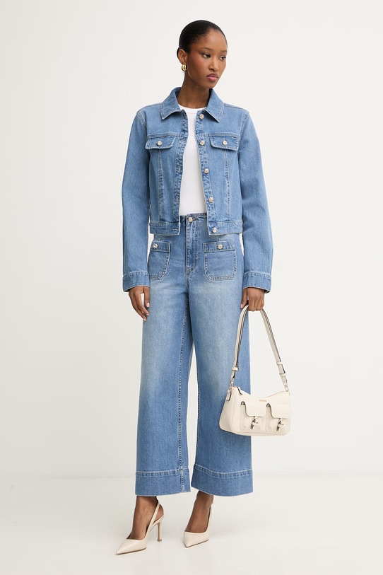 Morgan jeansy damskie PODIA2 niebieski SS26