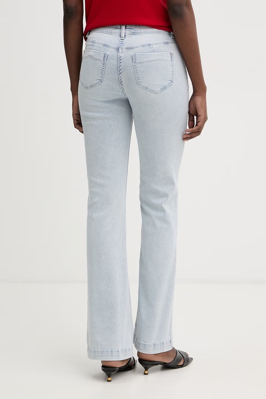 Odzież Morgan jeansy bootcut damskie POLASO niebieski