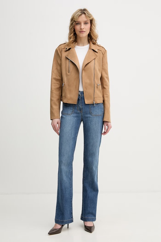 Morgan jeansy flare damskie POLASO2 niebieski SS26