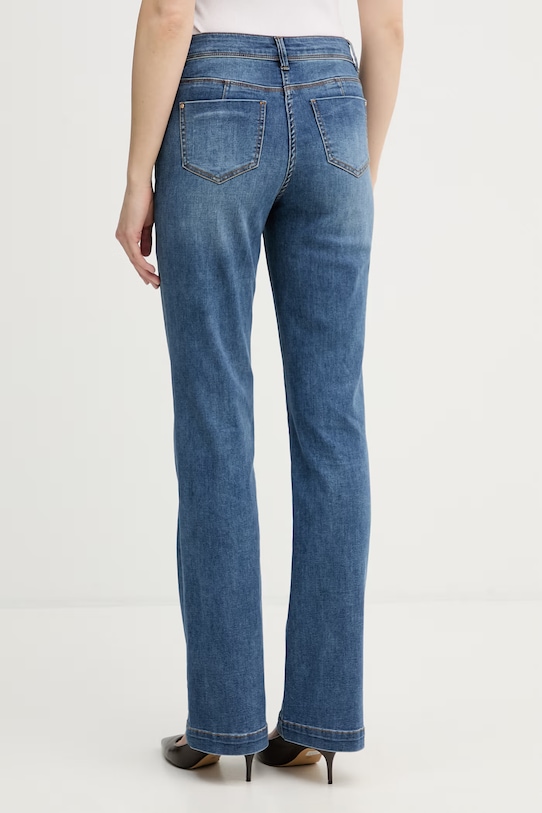 Odzież Morgan jeansy flare damskie POLASO2 niebieski