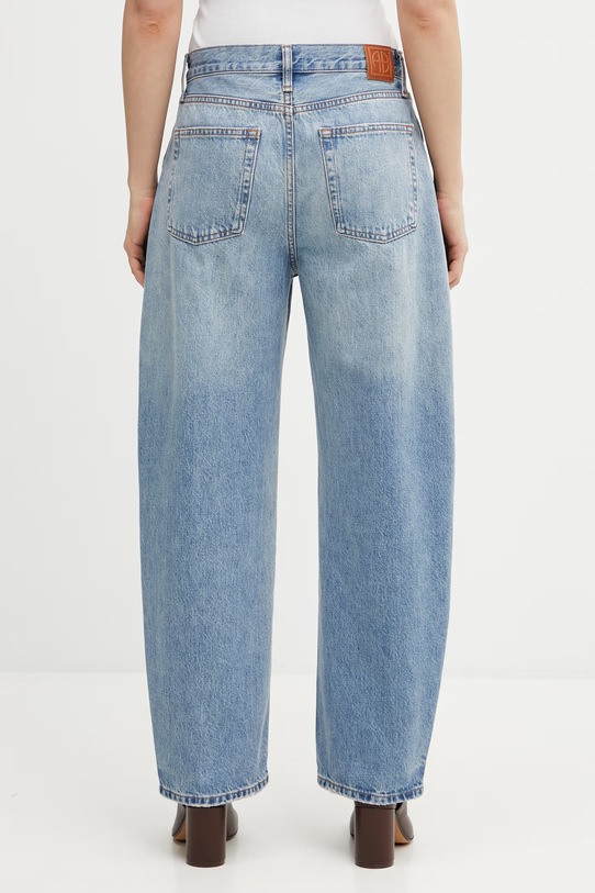 Odzież Anine Bing Fritz jeansy barrel damskie A.06.11764 niebieski