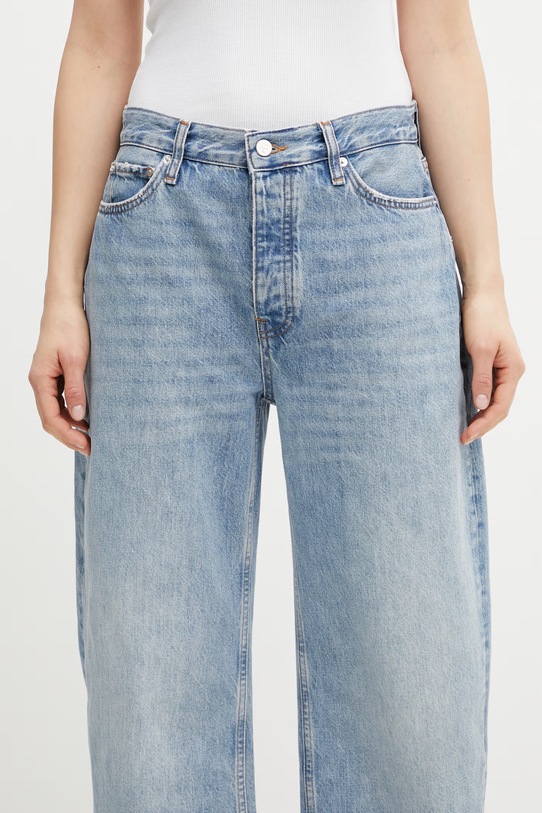 Anine Bing Fritz jeansy barrel damskie niebieski A.06.11764