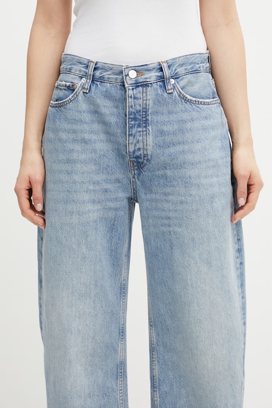 Anine Bing Fritz jeansy barrel damskie niebieski A.06.11764