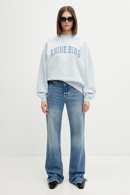 Anine Bing Roy jeansy damskie A.06.1113 niebieski