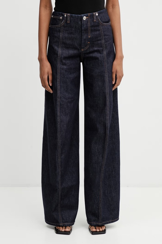 Sportmax Spdora jeansy relaxed fit damskie granatowy 2612181035600