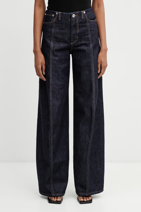 Sportmax Spdora jeansy relaxed fit damskie granatowy 2612181035600