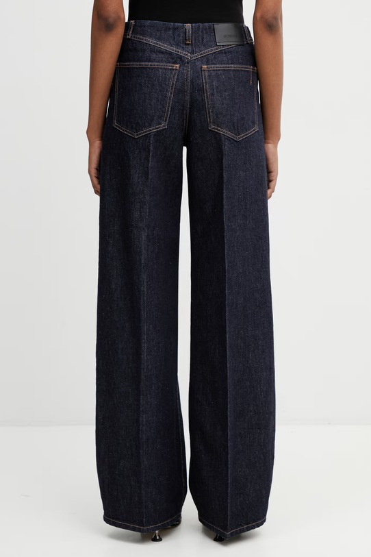 Odzież Sportmax Spdora jeansy relaxed fit damskie 2612181035600 granatowy